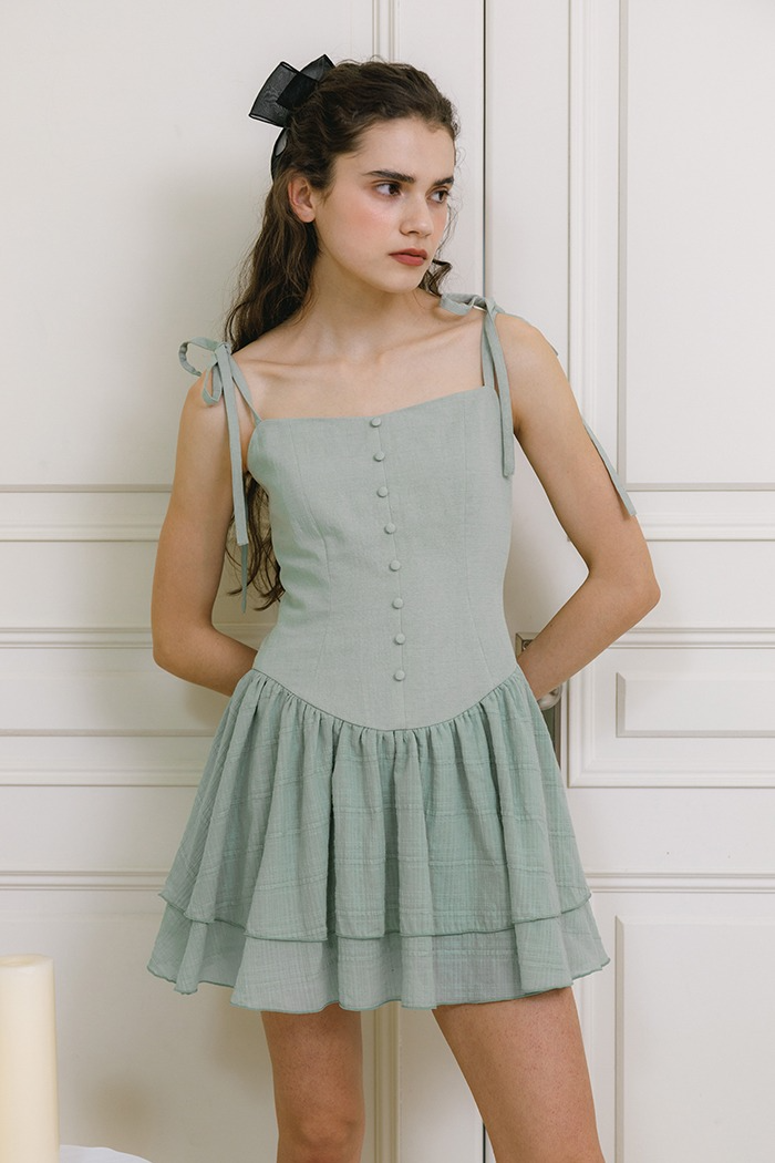 Cotton ballerina dress (mint)